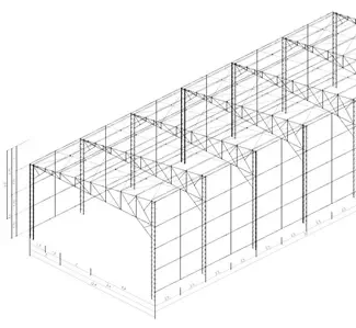 Planta Baixa - Galpão em perspectiva