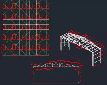 Planta Baixa de Galpão no AutoCAD