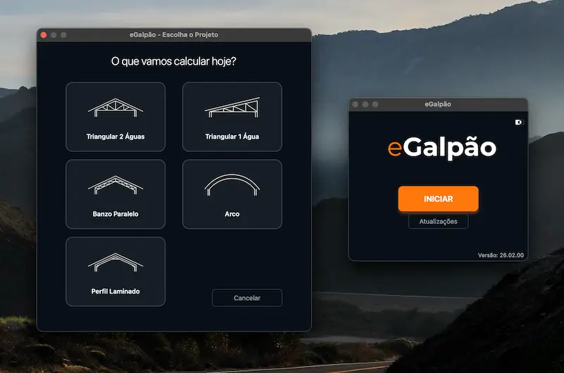 Interface do eGalpão